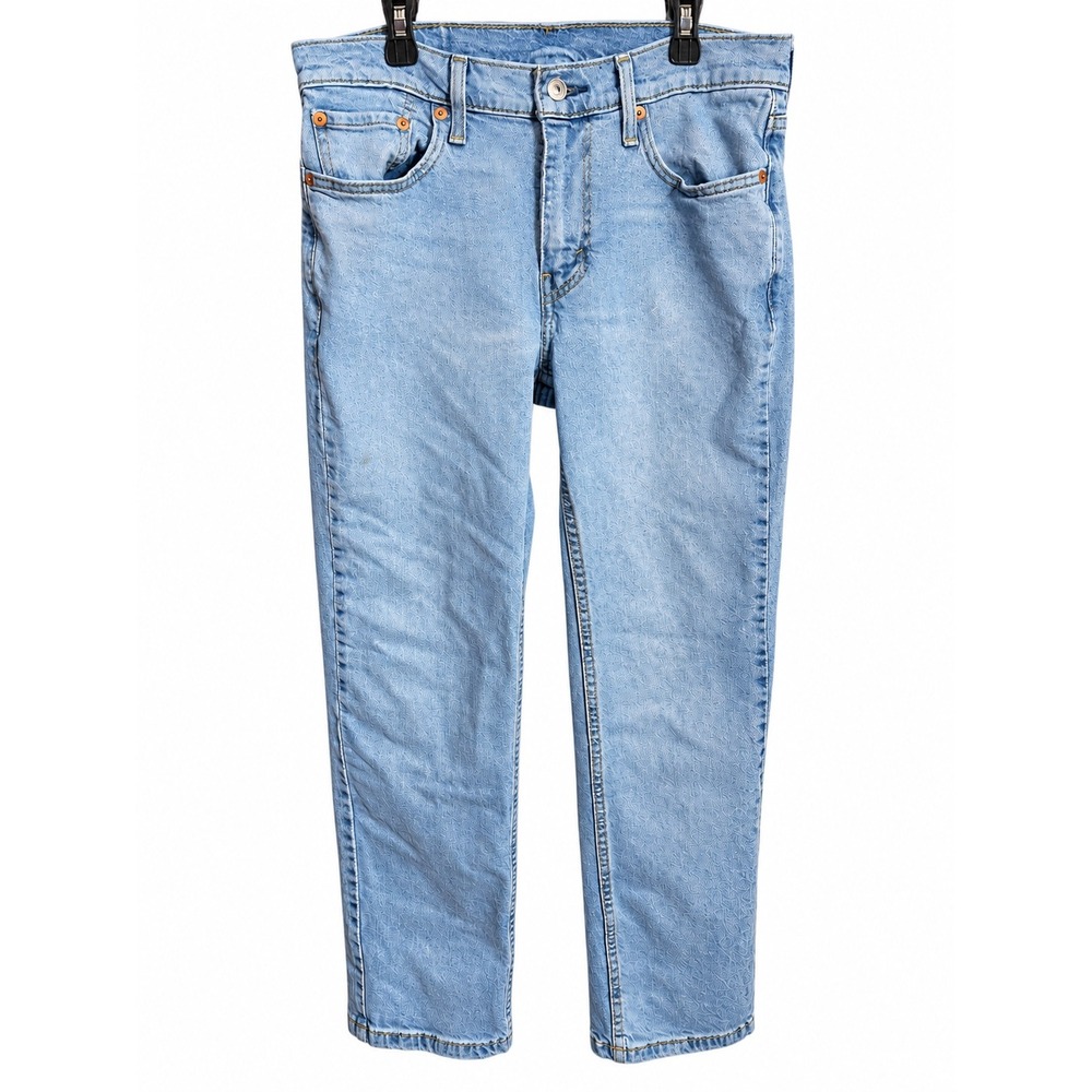Levis 514 Straight Fit Jeans Mens 30x30 Light Wash Blue Denim Pants